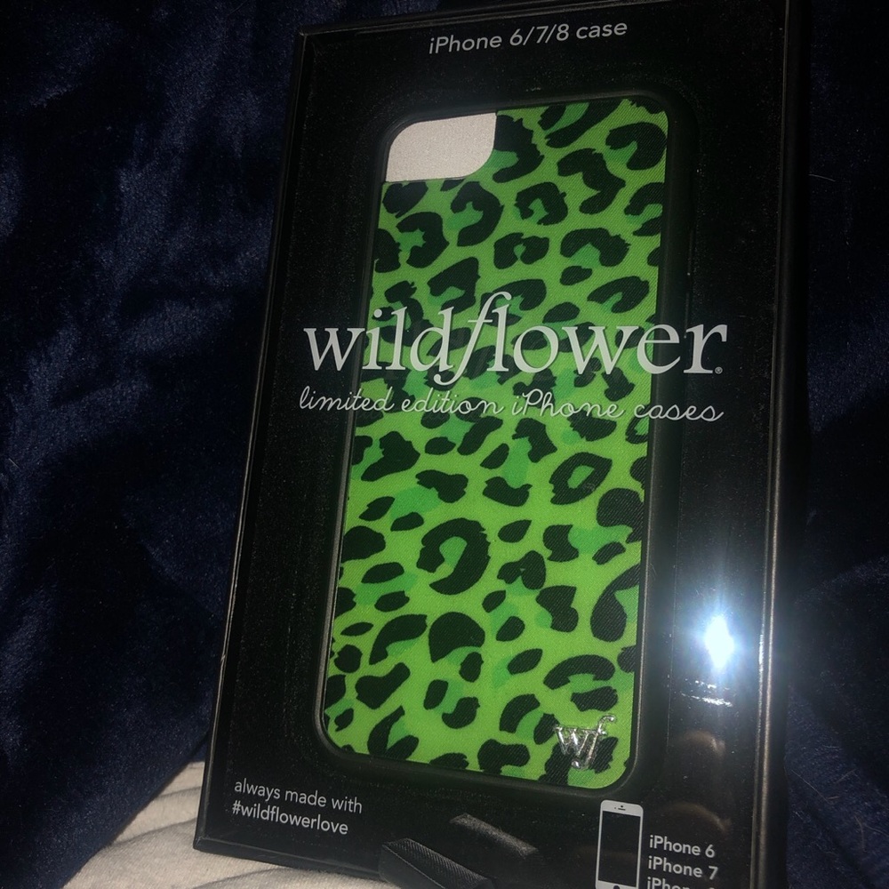 Green Leopard WildFlower case